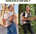 TILYMOL Hiking Travel Backpack for Women 25L - Small Lightweight Waterproof Outdoor Camping Backpack/Day Pack, Hiking Daypack with Hydration System for Hiking, Travel, Sports, Running, Biking