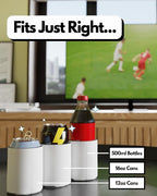 PartyPrints 1000 Pack White Blank Can Cooler Sleeves, Customizable Bulk Sublimation Can Coolers, Extra-Thick Collapsible Drink Insulator Sleeve, Beer Can Coolers for Party Beverages