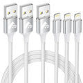 iPhone Charger [Apple MFi Certified] Lightning Cable 3Pack 6FT iPhone Charger Cord Fast Charging USB Lightning Cable Braided iPhone Charging Cord for iPhone 14 13 12 11 Pro Max XR XS X 8 7 6 Plus SE