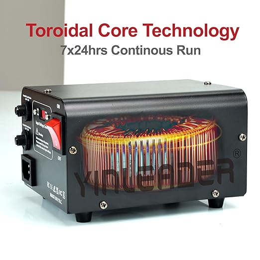 Yinleader Voltage Converter 800W Step Up/Down Transformer 110/120V to 220/230/240V for use European, UK and More Overseas appliances in The US/CA/MX [110V US Power Cord Included Only, No 220V Cord]
