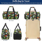 Gym Travel Duffle Bag for Boys - Gymnastics Sports Dance Bag with Shoe Compartment & Wet Pocket Kids Travel Bag Teens Weekender Sleepover Carry On Bag Football