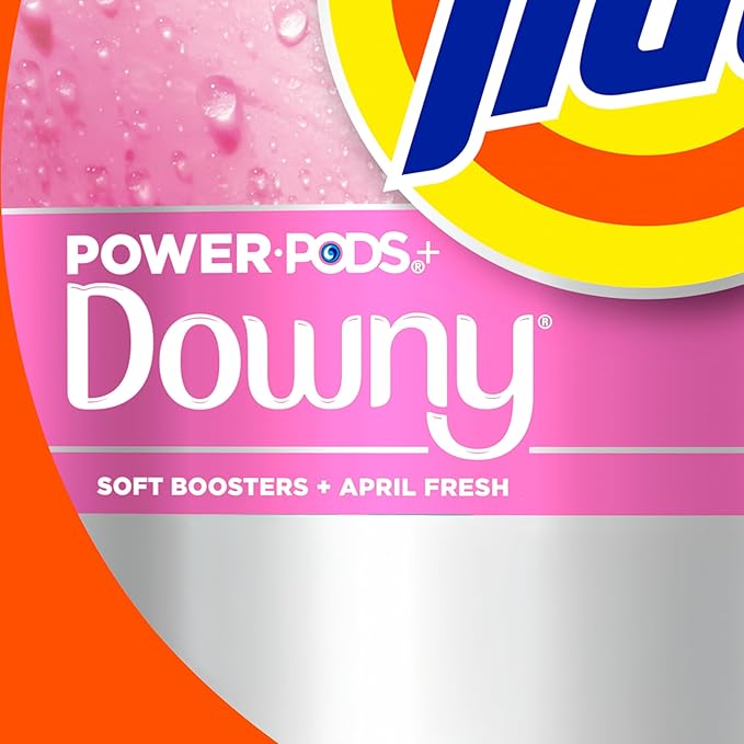 Tide Power PODs + Downy Laundry Detergent Pods, 63 Count, Soft Boosters + April Fresh (Pack of 4)