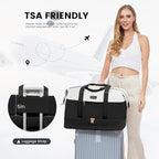LOVEVOOK Weekender Bag, Large Travel Duffel Bag for Women with 2 Packing Cubes, Carry on Overnight Bag with Shoe Compartment, Mom Hospital Bags for Labor and Delivery
