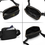 Gitus Belt Bag Fanny Pack Crossbody Bags with Initial Letter Patch Gifts for Wife Older Women Mother Coworker Bridesmaid Anniversary Travel Gifts Beach Gifts (Black-E)