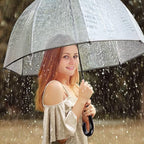 RONIARE Clear Bubble Umbrellas for Rain Large Windproof Dome Umbrella for Weddings,Prom, Graduation and Outdoor Events for Men and Women