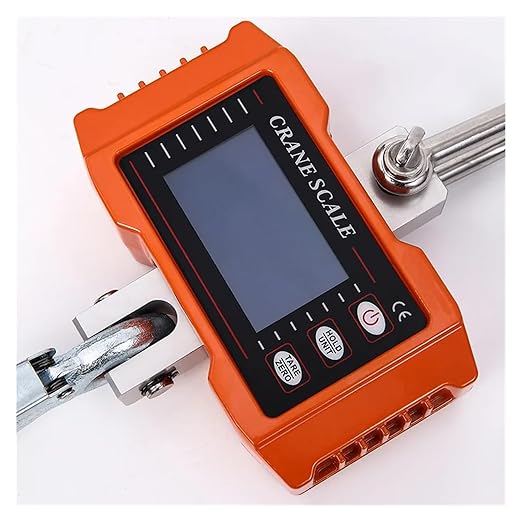 Portable 1000Kg/500Kg Digital Hanging Scale - Heavy-Duty Industrial Hook Scale with LCD Backlight, Unit Change Function, Sturdy & Safe