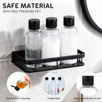 5 Pack 3.4 oz Travel Bottles for Toiletries, TSA Approved Leak Proof Refillable Travel Size Containers, Clear Plastic Shampoo Bottles for Lotion Conditioner