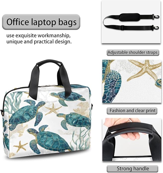Cute Laptop Shoulder Bag for Women Men, Computer Laptop Bag Laptop Sleeve Case Laptop Satchel Briefcase Carrying Bag QA-1