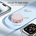 Elebase for Apple Watch SE 3 USB C Charger,5W Magnetic USBC Apple Watch Charging Adapter,Wireless iWatch Charger Dock Type C & iPhone Power Port for iWatch Series 11 10 9 8 7 6 SE Ultra 3,42/46/44mm