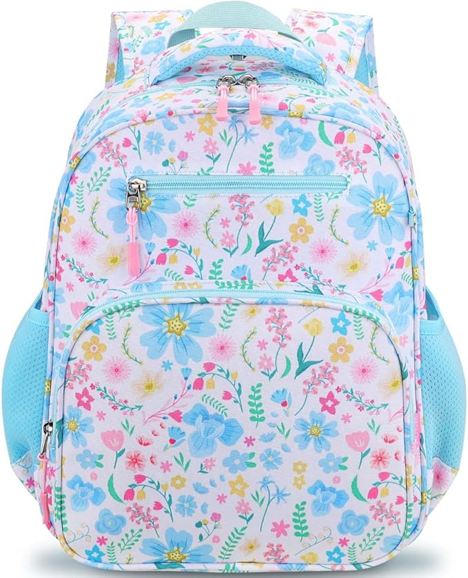 RHCPFOVR Kids Backpack for Girls - Girls Backpack 3-8 Ages Butterfly for Kids 15 Inch School Bookbag for Kindergarten Elementary School Bookbag for Girl 1st 2nd Grade