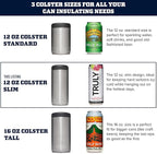 YETI Rambler 12 oz. Colster Slim Can Insulator for the Slim Hard Seltzer Cans, Rescue Red (NO CAN INSERT)