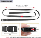 MAGARROW 24" 40" 60" 100" Strap Buckle Packing Straps Adjustable 1-Inch Belt