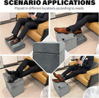 Adjustable Foot Rest Under Desk with 3 Adjustable Heights & High-Density Foam – Ergonomic Footrest for Office, Home, Travel & Airplane, Removable Washable Cover for Back Pain Relief & Posture Support