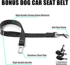 AULDEY Dog Car Seat Cover, Waterproof with Mesh Window and Storage Pocket, Durable Scratchproof Nonslip Dog Car Hammock with Universal Size Fits for Cars/Trucks/SUV