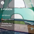 ASFANES Sundome Camping Tent with Rainfly, 2/4/6/10 Person Tent Sets Up in 10 Mins, Weatherproof Shelter for Camping, Festivals, Backyard, Sleepovers, & More