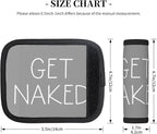 2 Pack Get Naked Grey Luggage Handle Wraps Suitcase Tags Identifiers for Travel Accessories