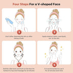 Doge&Vollar Facial Massager Face and Neck | Shaper & Slimmer for Women | Korean Skin Care | Lymphatic Contour Face Brush Face Roller Lymphatic Drainage | Rechargeable for Home & Travel Use