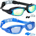 EWPJDK Swim Goggles - 2 Pack Swimming Goggles Anti Fog No Leaking For Adult Women Men
