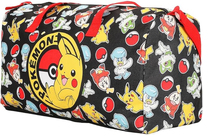 Pokémon Half Poké Ball & Character Print 5-Piece Duffel Bag Set