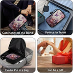 Purple Hummingbird Cord Organizer Travel Portable Electronic Organizer Travel Case Tech Pouch for Cable Cord Charger Phone Earphone Power Bank