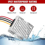 Nilight 24V to 12V Voltage Converter 240W 20A Regulator Step Down to 12VDC Waterproof DC Convert Reducer Power Supply Transformer Module for Golf Cart Scooters Trucks