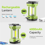 AlpsWolf Camping Lantern Rechargeable, 4000LM LED Lanterns for Power Outages, 4600mAh Super Bright Portabl Lantern & Lights for Emergency, Hurricane, Camping