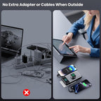 Portable Charger for iPhone with Built-in Cables and AC Wall Plug,Upgraded 40800mah Fast Charging USB C Power Bank,25W PD Travel Essentials Battery Pack for iPhone 17/16/15/14/13,Galaxy,Apple Watch