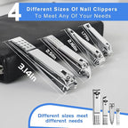 Manicure Set 30 in 1 Fingernail Clipper Set,RedFlow Nail Clippers & Toenail Clippers,Manicure Kit,Pedicure Kit,Suitable for Travel Manicure Tools,Nail Kit with Everything Profe (Black)
