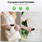 Portable Charger with Built-in AC Plug and Cables,13800mAh All in One USB C Fast Charging Power Bank,Travel Essentials Portable Phone Charger Battery Pack for iPhone 17/16/15/14,Galaxy,Android-White