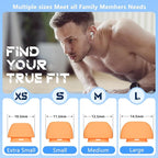 4 Pairs Replacement Ear Tips for AirPods Pro 2nd/1st Generation with Portable Storage Box & Cleaner Pen,Noise Reduction Holewith & Built-in dust Guard Screen,Silicone EarTips(Orange)