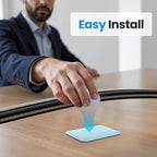 Cable Management Under Desk, 【Up to 15 Cord】【Enhanced Wire Holder】 Reusable Cord Organizer Holder, Adjustable Hook and Loop Cable Ties, Wire Clips Under Table Hider, 20 Pair(Blue)