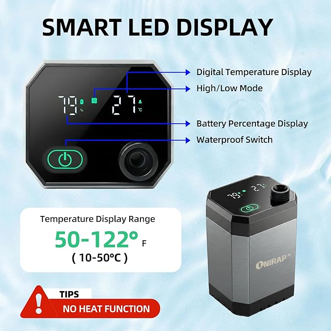 Portable Shower for Camping, Filtered Camping Shower, IPX8 Waterproof，6000mAh Rechargeable Outdoor Camp Shower Pump with LED Display, 4 Spray Modes for Hiking, Travel, Pet