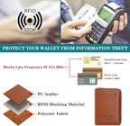 Travel Passport Wallet RFID Blocking Passport Holder-Women and Men with Zippered Ladies Passport Cover