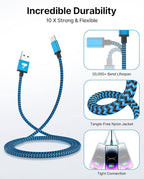 Aioneus iPhone Charger Cord 3ft 3Pack MFi Certified Lightning Cable Fast Charging Nylon Braided Phone Charger Cable Compatible with iPhone 14 13 Pro 12 Pro 11 Pro Xs Max Xr 8 7Plus SE