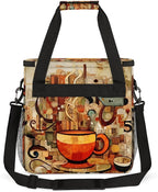 Coffee Maker Travel Bag Compatible with Keurig K-Mini or K-Mini Plus, Single Serve Coffee Brewer Carrying Case with Multiple Pockets for K-Cup Pods, Storage Bag With Shoulder Strap(Bag Only)