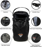 Magnetic Gym Bag for Men Women Magnetic Gym Water Bottle Bag with Phone Pocket & Crossbody Strap Water Bottle Holder for Gym & 5 N52 Strong Magnets for Sports, Travel, Fitness, Gifts