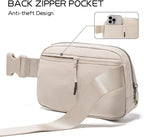 Belt Bag for Women Fanny Pack Crossbody Bags for Women Fashion Waist Packs with Adjustable Strap Gifts for Teen Girls Women Men (Beige)