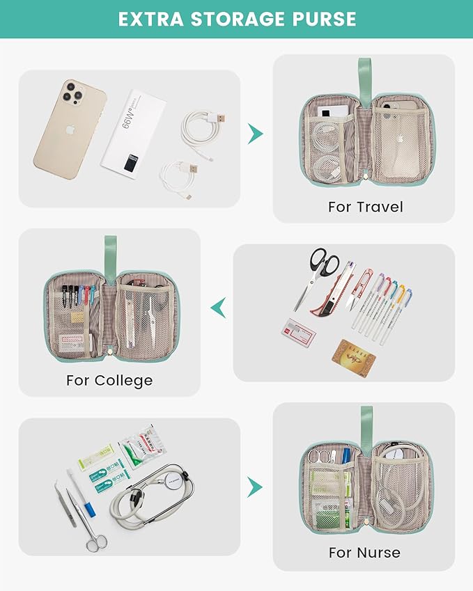 LOVEVOOK Laptop Backpack for Women, 15.6 Inch Work Laptop Bag with USB Port, Fashion Teacher Nurse Backpack Purse, Waterproof Travel Computer Backpack with Organizer Bag, 2PCS, Beige-Mint Green