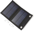 USB Foldable Solar Panel Portable Flexible Small 5V 10W Folding Cells for Mobilephone Portable Charger for Cell Phone and Laptop Cell Battery Pack