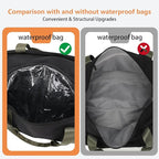 Gym Bags for Men with Side Pocket, 38L Sports Gym Duffle Bag with Wet Pocket&Shoe Compartment, Large Waterproof Sport Duffel Bags for Travel, Sports, Fitness&Workout(Black/Green)