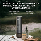 CERA+ Portable Espresso Maker Pro Version Self-Heating Professional-Level Mini Coffee Machine Compatiable with Ultra-Fine Grind For Travel,Camping,Hiking
