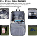 MAXTOP Deep Storage Laptop Backpack Business Anti-theft Backpacks[Water Resistant] College School Computer Bookbag Fits 17 Inch Laptop