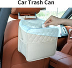 FrgKbTm 2Pack Car Seat Back Hanging Bag Car Document Holder Multi-Pocket Bottle Bag Storage Box Organizer Travel Tidy Pouch Pocket Kids Beige