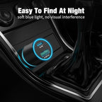 38W USB C Car Charger Adapter, 20W Fast USBC & 18W Rapid QC3.0 Ports, 12V Cigarette Lighter Adapter, Type C Auto Plug Outlet Accessories for iPhone 17 16 15 14, Google Samsung S26, Android Cell Phone