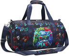 Gym Travel Duffle Bag for Girls - Gymnastics Sports Dance Bag with Shoe Compartment & Wet Pocket Panda Kids Travel Bag Teens Weekender Sleepover Carry On Bag