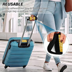 4 PC Luggage Handle Wrap Luggage Handle Covers Tags for Suitcase Bags Travel Luggage Handle Identifier Gripper Retro Yellow Floral