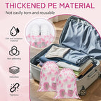 Shoe Bags for Travel, Travel Shoe Bags for Packing, Large Waterproof Portable Drawstring Travel Shoe Storage Bag Travel Essentials Women for and Men (Flowers)