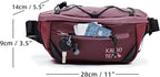 Travel Fanny Pack 3L, Crossbody Adjustable Strap, Padded Back, Water Repellent