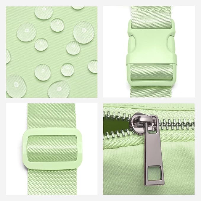 Belt Bag for Women Fanny Pack Crossbody Bags for Women Fashion Waist Packs with Adjustable Strap Gifts for Her Teen Girls (Light Green)