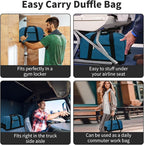 Apenze Small Gym Bag 14 inch lightweight Carry On Mini Duffel Bag for Travel Sport - Blue